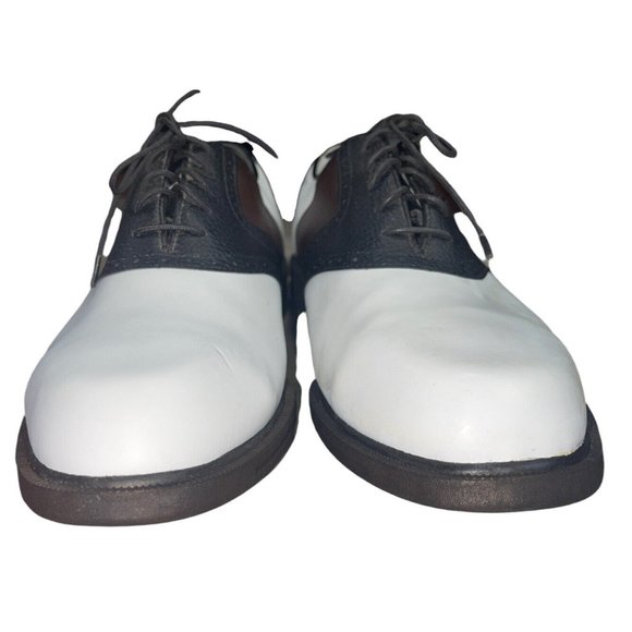 Thom McAn Shoes Vintage Thom Mcan Wingtip Oxford Shoes White Brown